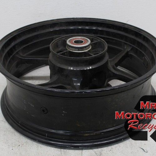 07 08 KAWASAKI ZX6P OEM STRAIGHT REAR WHEEL  17X5.50  T44