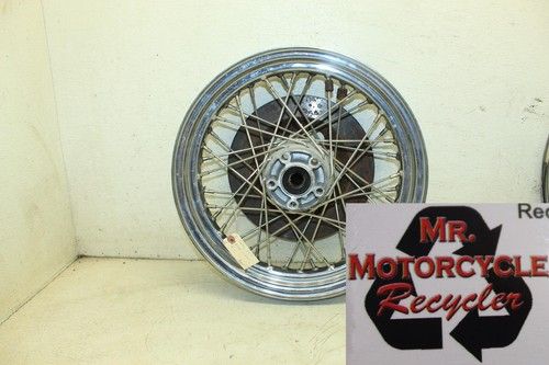 81 HARLEY-DAVIDSON TOUR GLIDE FLH CHROME OEM REAR BACK WHEEL RIM  W5D