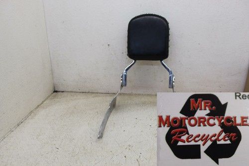 2003 YAMAHA V STAR 650 CHROME LEATHER OEM BACK REST SISSY BAR  N-6