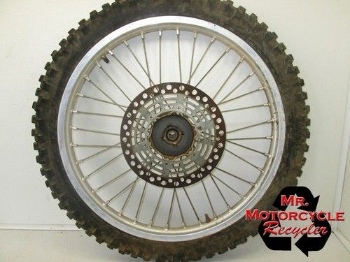 89-95 SUZUKI RM 125 FRONT WHEEL FACTORY RM125 FRONT RIM SPOKES HUB STRAIGHT C19