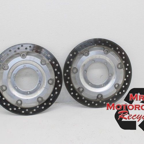 04-08 Honda VTX1800 FRONT WHEEL (VTX1800R/N/T) STRAIGHT BRAKE ROTORS DISCS C3