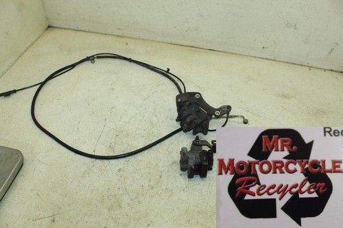 14 BMW C600 SPORT OEM REAR PARKING & BRAKE CALIPER MOUNT BRACKET HOSE F1