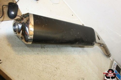 2008 SUZUKI HAYABUSA GSX1300R OEM RIGHT EXHAUST PIPE MUFFLER SLIP ON CAN C9D