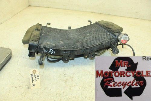 03-09 YAMAHA YZF R6S OEM ENGINE RADIATOR MOTOR COOLING RADIATER & FANS D13