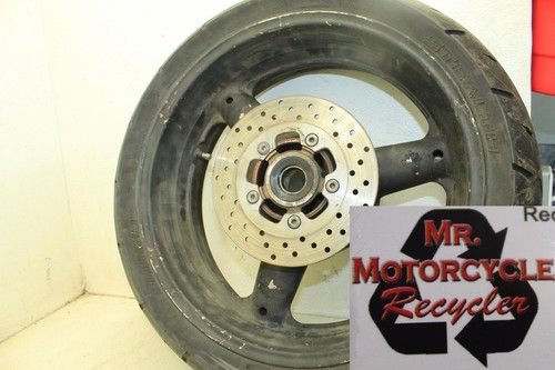 99-07 SUZUKI HAYABUSA OEM REAR WHEEL BACK RIM W TIRE &ROTOR  A1 FLOOR