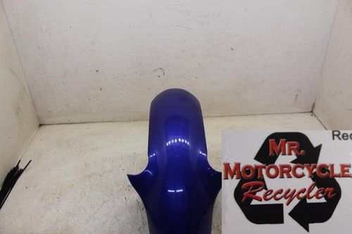 98 YAMAHA YZF R1 BLUE OEM PLASTIC FRONT WHEEL FENDER COWL FAIRING D18D