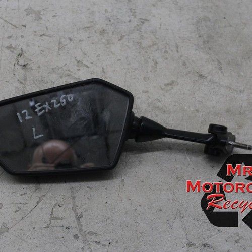 08 09-12 KAWASAKI NINJA EX EX250J 250R 250 OEM LEFT SIDE REAR VIEW MIRROR i17