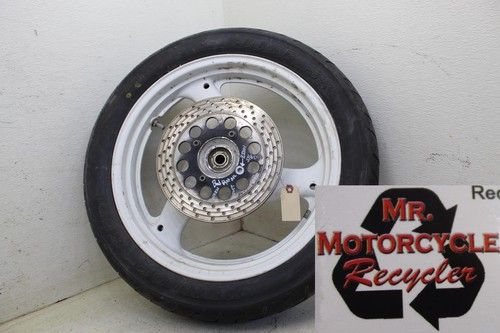 93-94 SUZUKI GS500 GS 500 FRONT/REAR WHEELS RIMS W TIRES BAD ROTORS SET A6