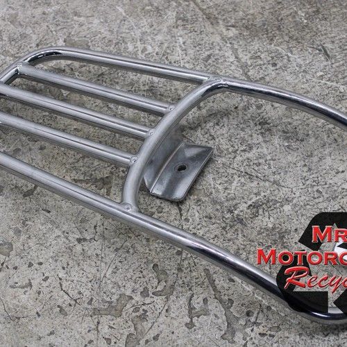 87-17 HARLEY-DAVIDSON ROAD KING FLHR OEM REAR FENDER SOLO SEAT LUGGAGE RACK E4