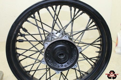 97 UP YAMAHA V STAR 650 CLASSIC STRAIGHT BLACK FRONT WHEEL RIM D43D