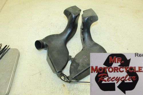 99-02 YAMAHA YZF R6 OEM RIGHT LEFT AIR INTAKE MANIFOLD SNORKEL PIPE DUCTS SET E4