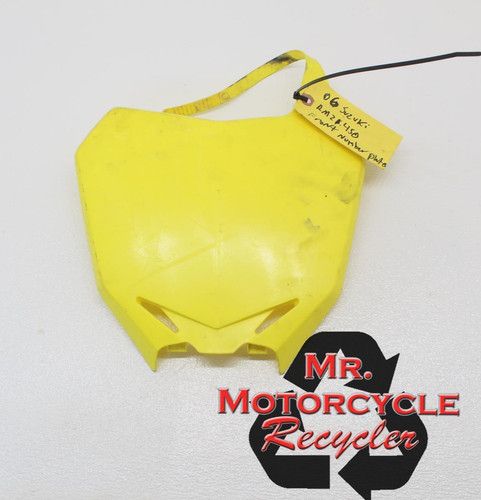 2006 SUZUKI RMZ 450 OEM FRONT PLATE NUMBER COVER FAIRING COWL C18