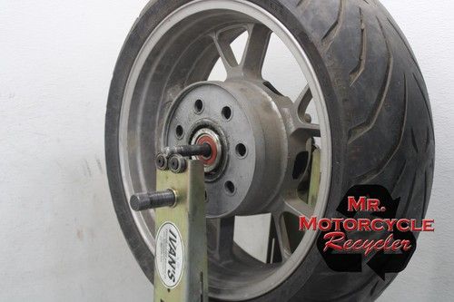 08 11 KAWASAKI ZG1400 1400 CONCOURS 14 OEM STRAIGHT REAR WHEEL RIM 17X6.00 W14