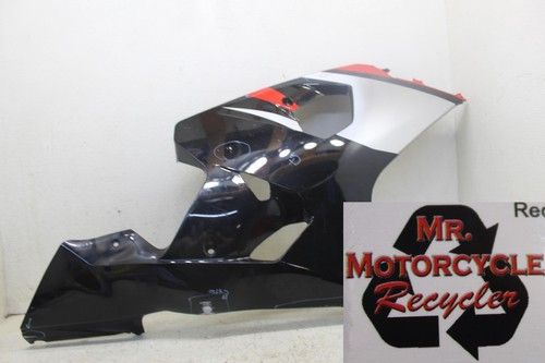04 SUZUKI GSXR600 BLACK LEFT MID UPPER SIDE FAIRING COWL PLASTIC A9D