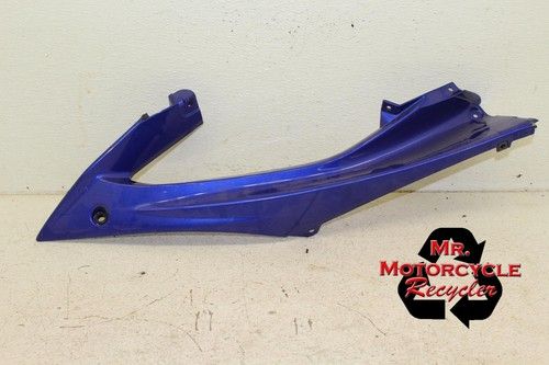08 09 YAMAHA YZFR6 OEM LEFT FRONT UPPER MID SIDE FAIRING COWL PLASTIC BLUE E9