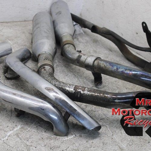 04-08 HARLEY SPORTSTER CUSTOM 883  XL883 OEM MUFFLER FULL EXHAUST L15