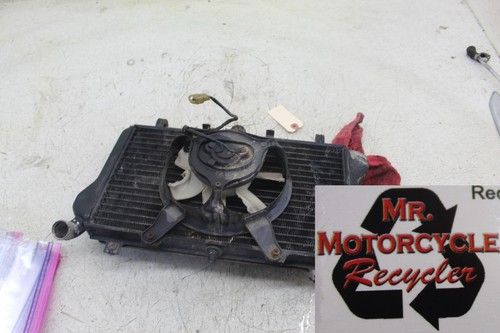 89 KAWASAKI NINJA ZX7 OEM ENGINE RADIATOR MOTOR COOLER W FAN C3D