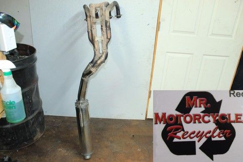 96 SUZUKI RF 600R OEM EXHAUST PIPE MUFFLER SLIP ON CAN SILENCER C-21D