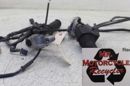 89 KAWASAKI NINJA ZX7 OEM LEFT RIGHT CLIPON HANDLEBARS AND GRIPS W SWITCHES C3D