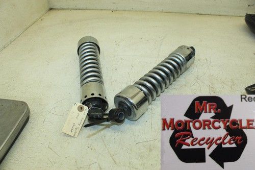 96-03 HARLEY-DAVIDSON SPORTSTER 883 XL1200 CHROME REAR BACK SHOCK ABSORBERS D3