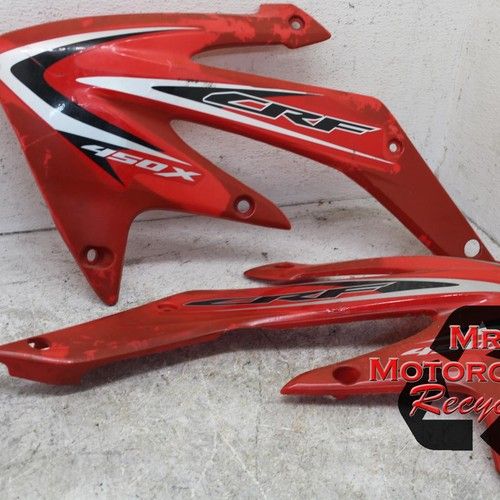 05-17 HONDA CRF450X CRF 450 CRF450 OEM RADIATOR GUARD SHIELD LOUVER VENT BOTH A2