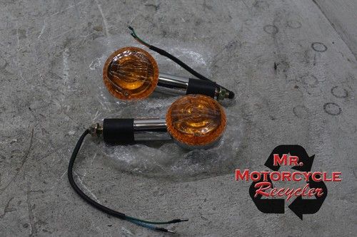 91-93 SUZUKI GSX1100 GSX 1100 G OEM FRONT LEFT RIGHT TURN SIGNALS BLINKERS B23D